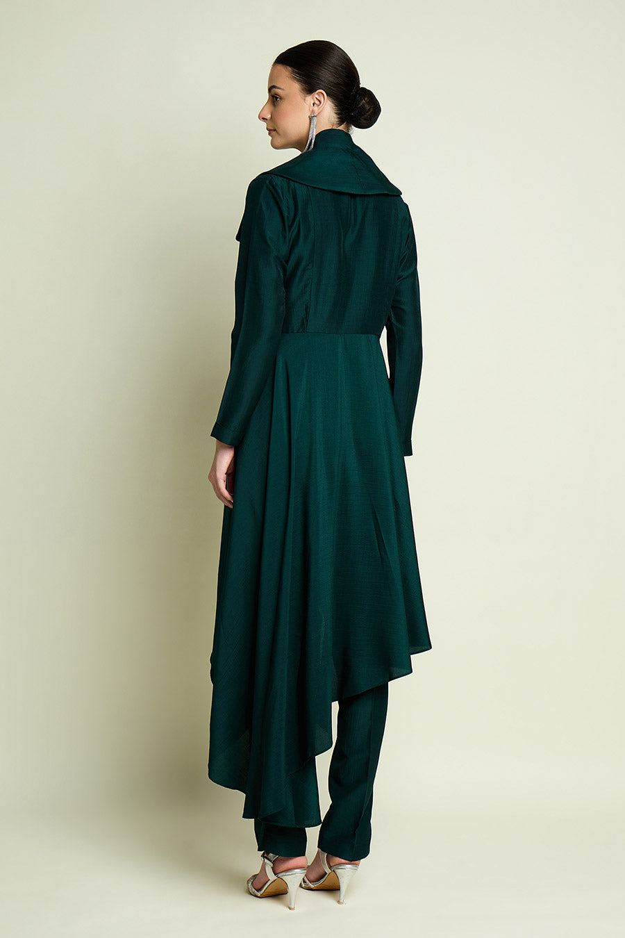 Emerald Crystal Embellished Blazer Co-Ord Set