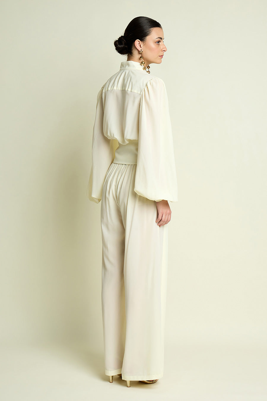 White Bella Top & Pant Co-Ord Set