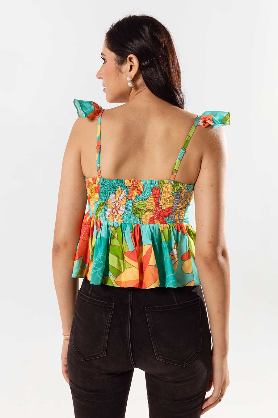 Blue Printed Adeline Top