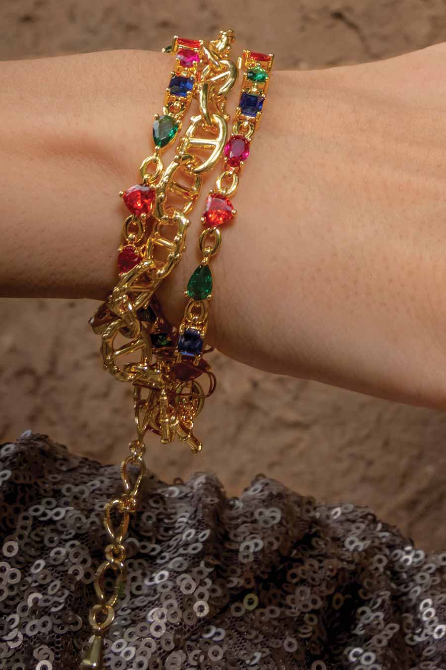 Multicolour Gemstone Bracelet