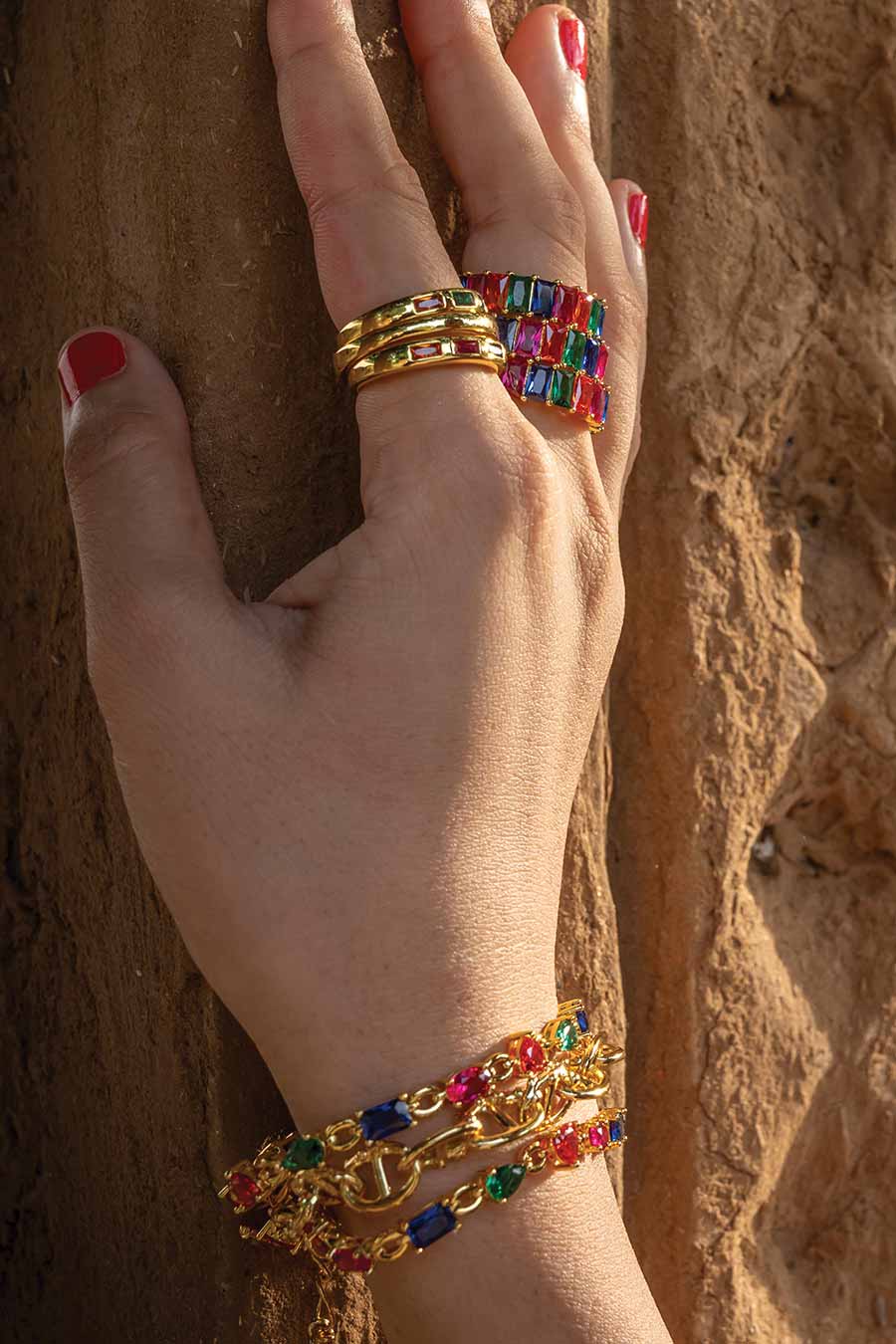 Multicolour Gemstone Bracelet