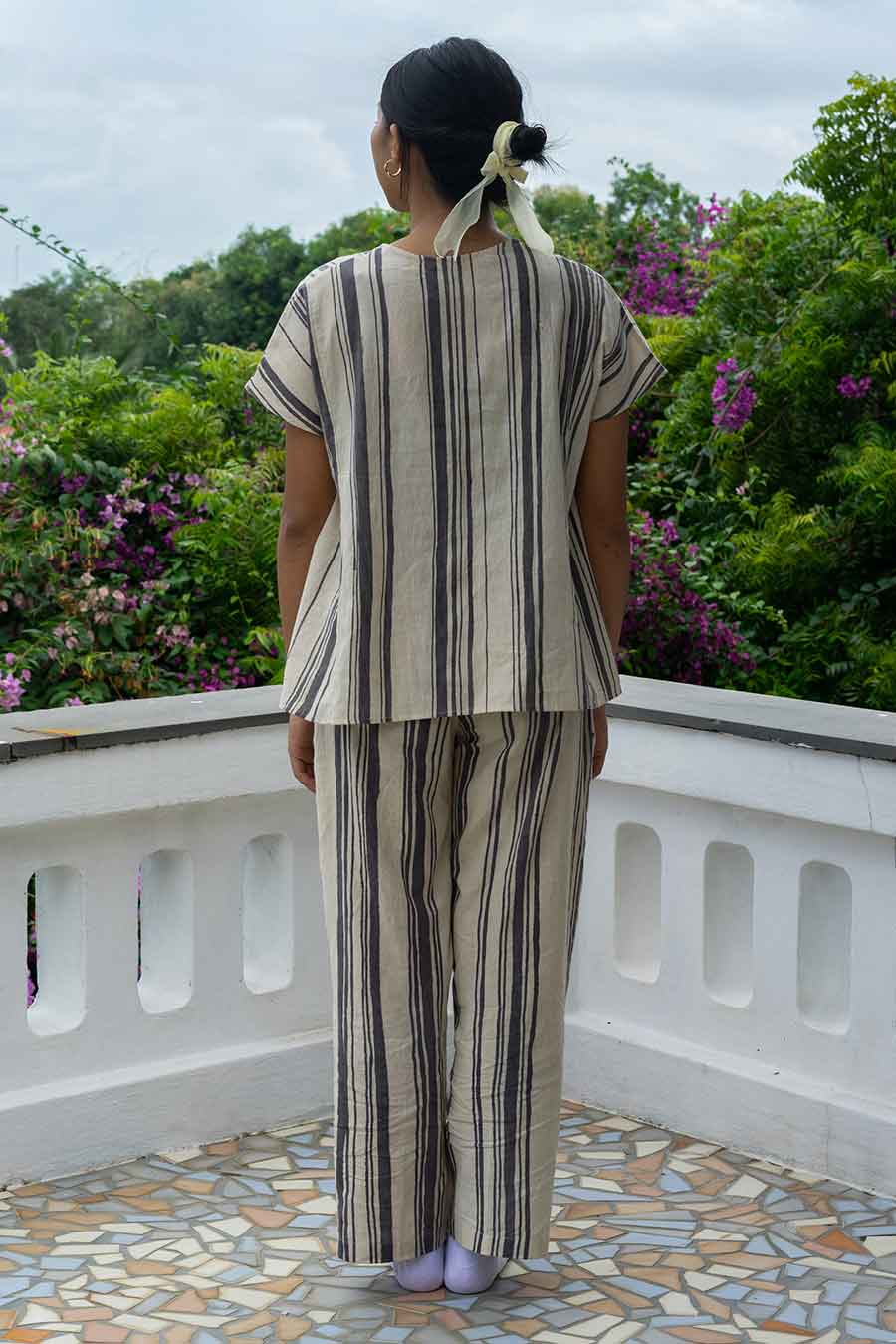 Off-White Hand-Painted Top