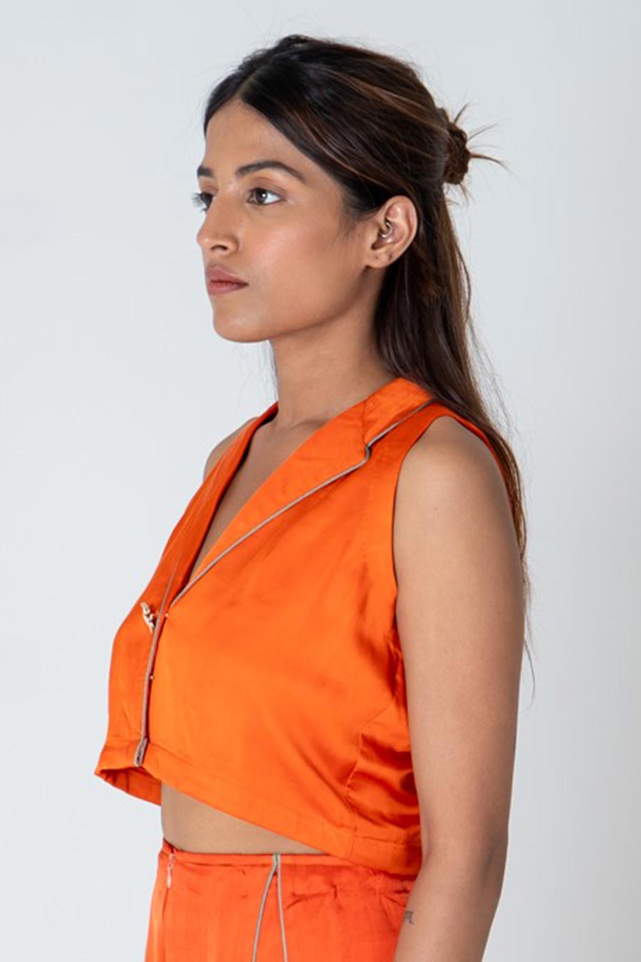 Orange Waistcoat Top