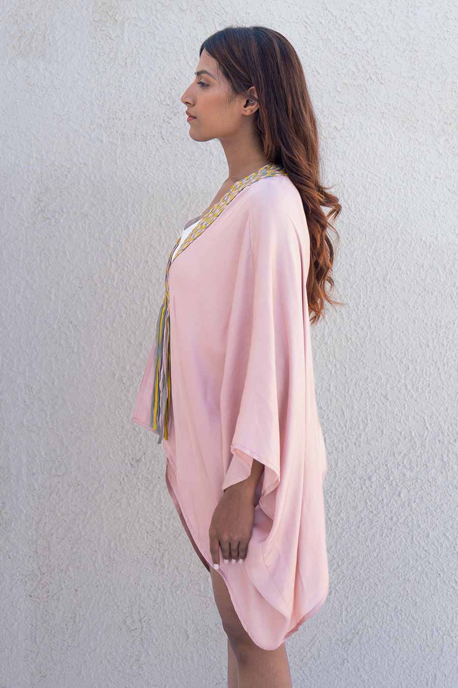 Pink Braided Cape