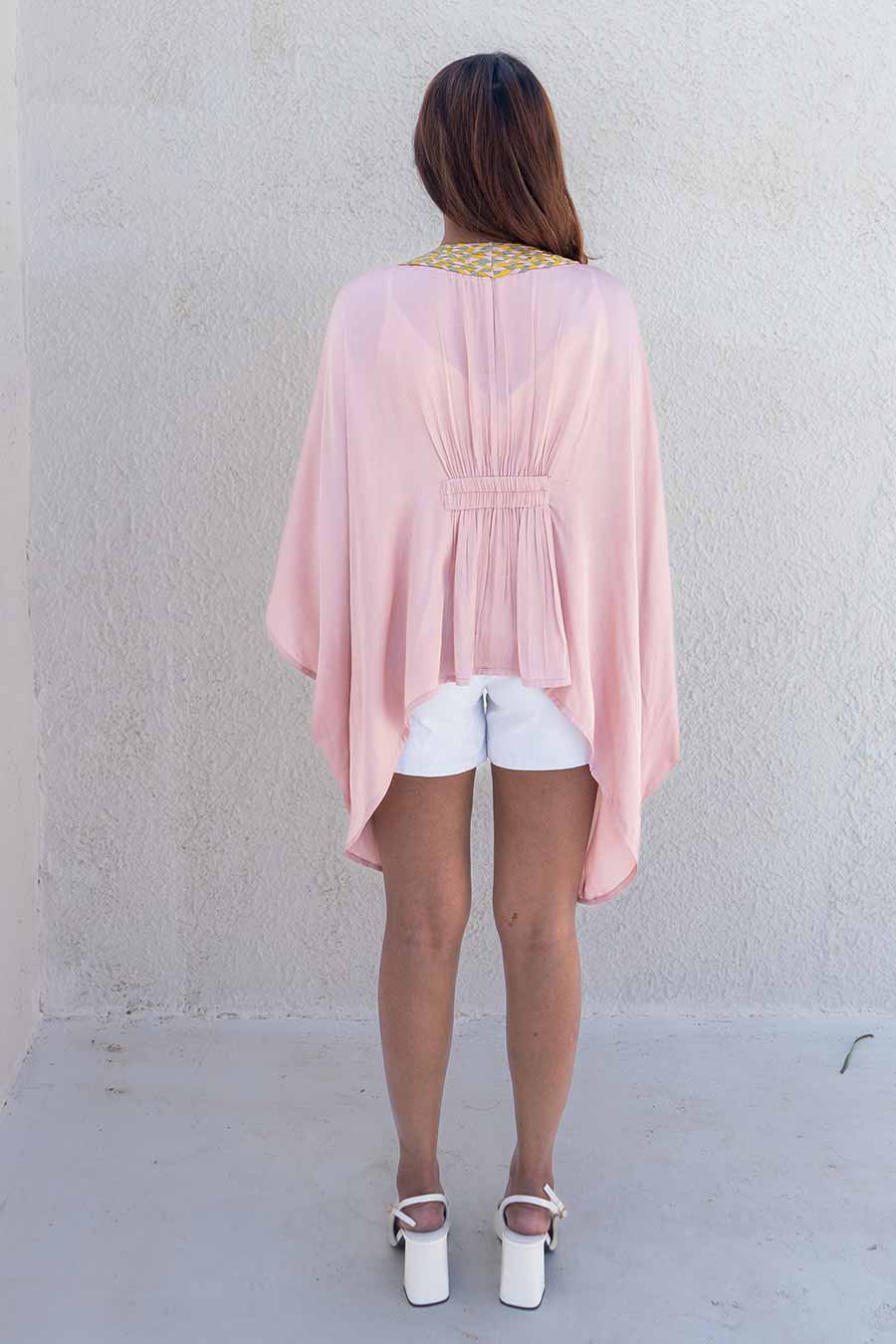 Pink Braided Cape