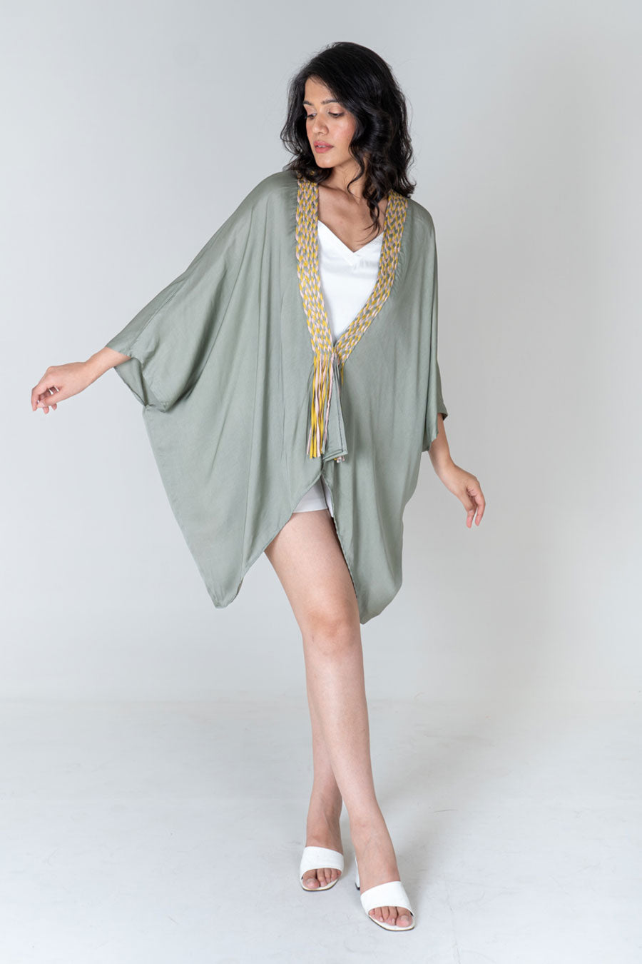 Green Braided Cape