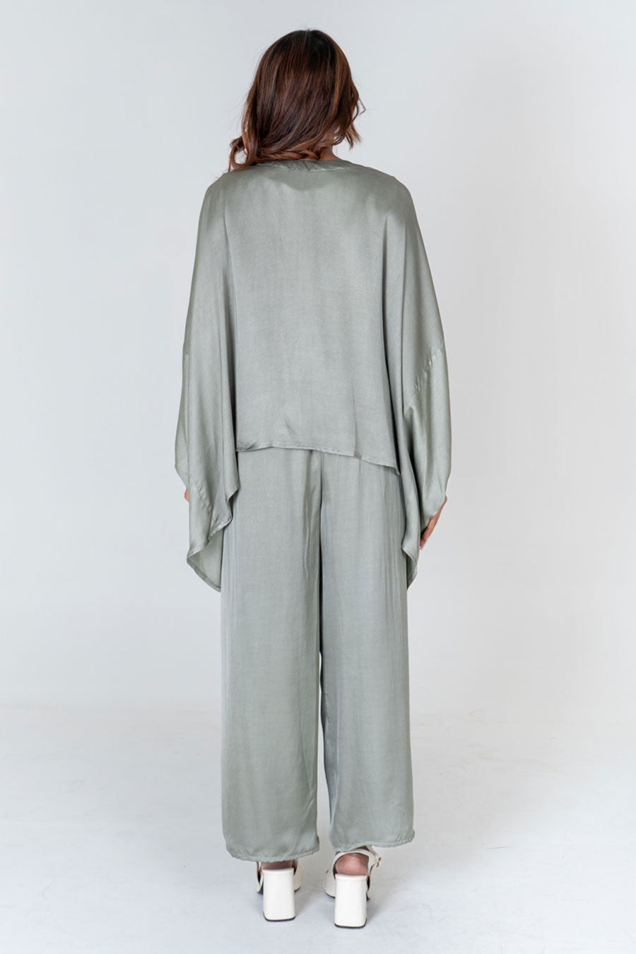 Green Braided Kaftan Co-Ord Set