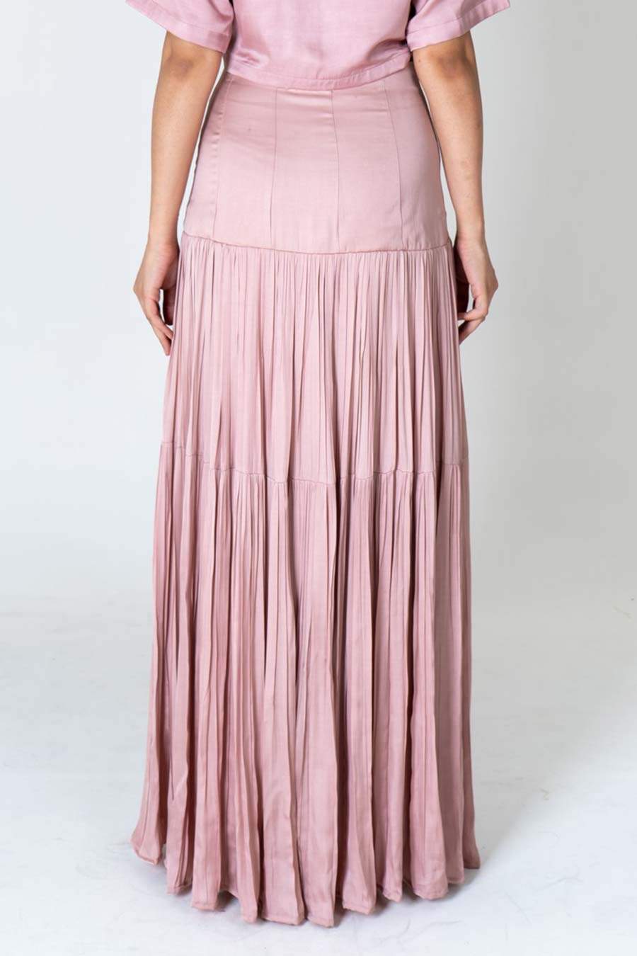 Pink Gathered Skirt