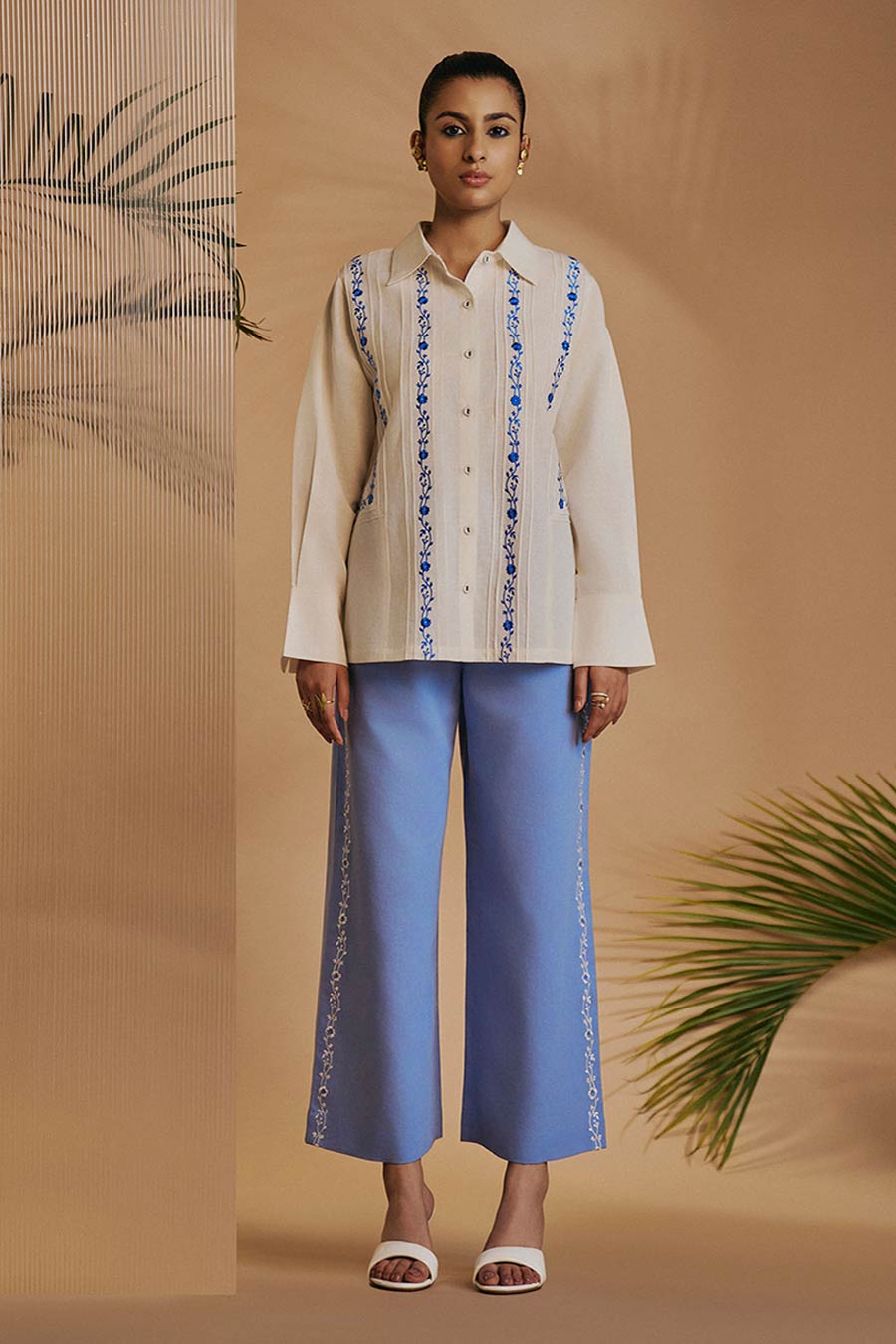 Ivory Reverie Embroidered Shirt