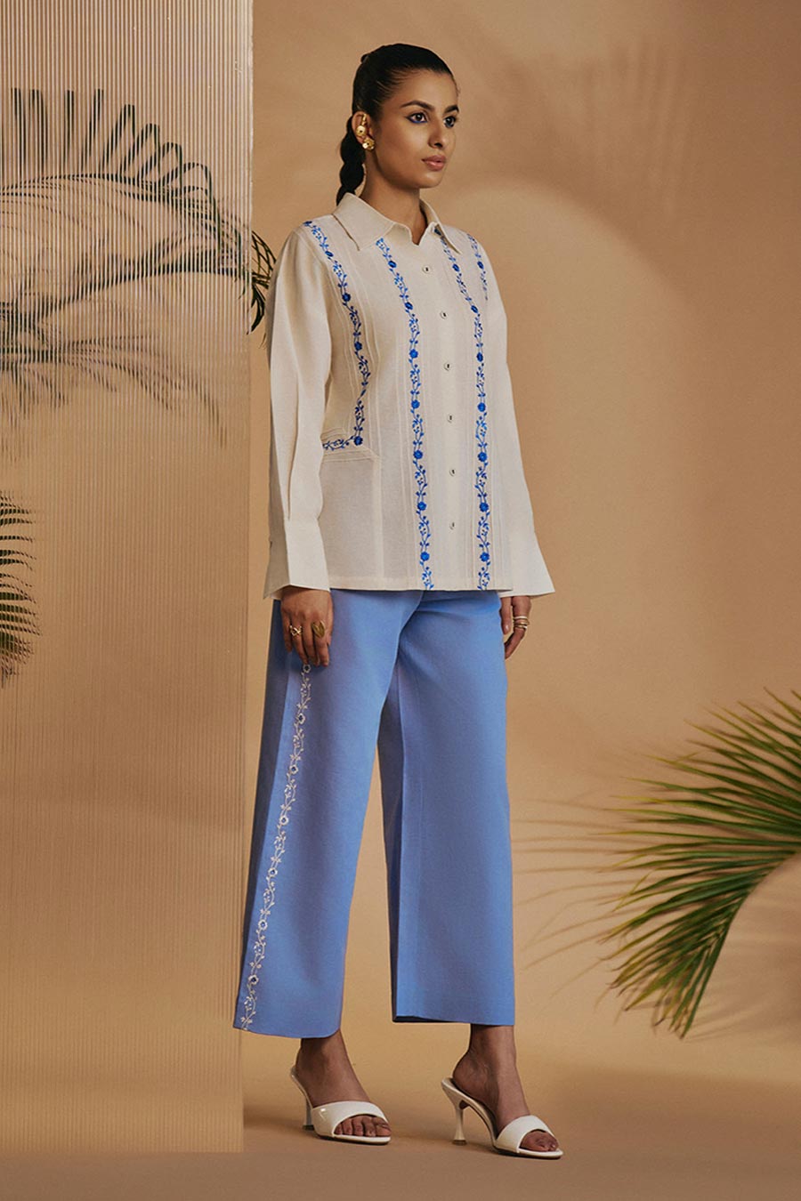 Ivory Reverie Embroidered Shirt