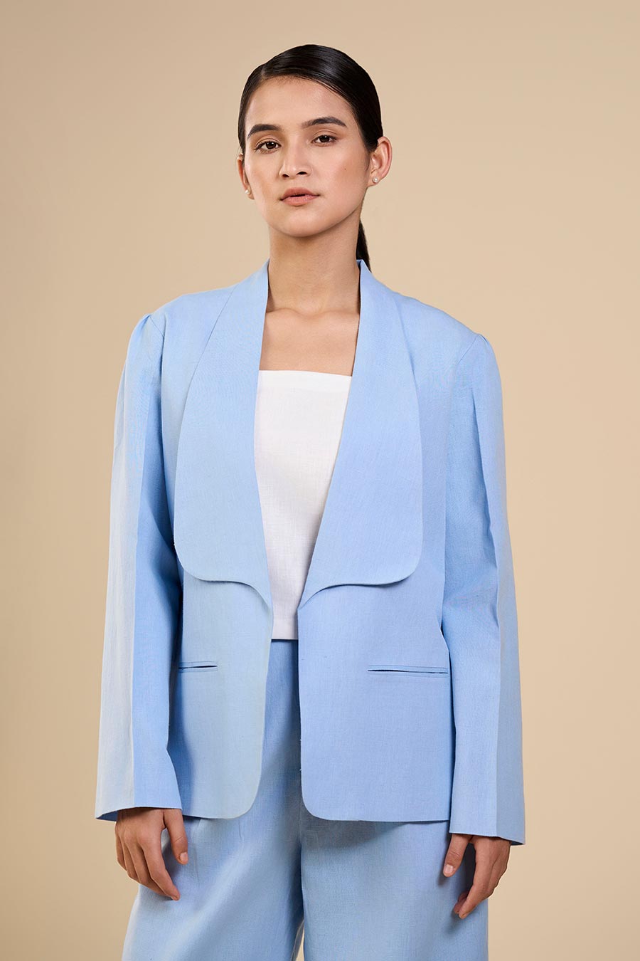 Ice Blue Cornflower Blazer