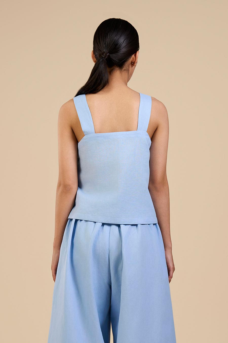 Ice Blue Dewdrop Camisole Top