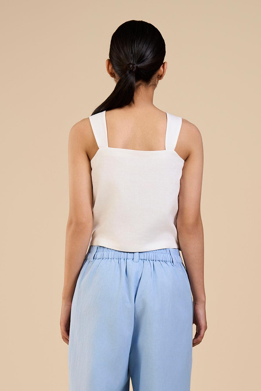 White Dewdrop Camisole Top