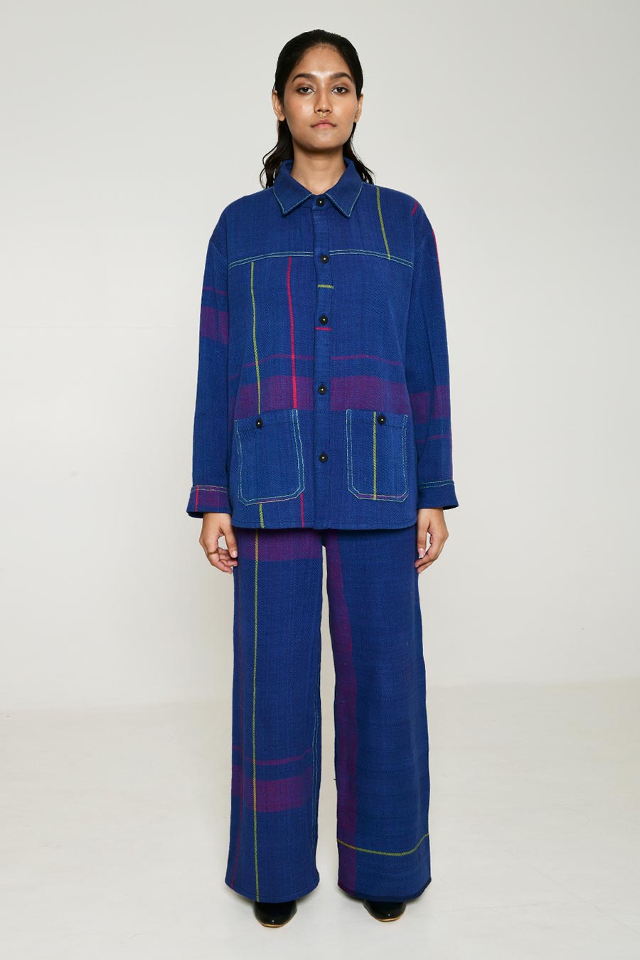 Blue Recycle Unisex Asa Shacket