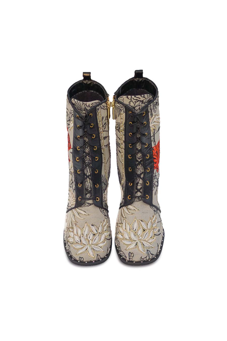 Off-White Embroidered Wild Side Boots