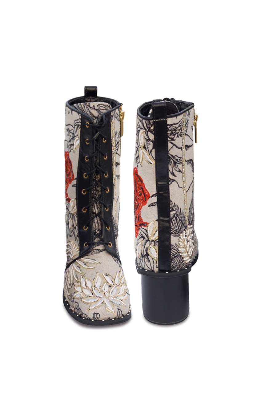 Off-White Embroidered Wild Side Boots