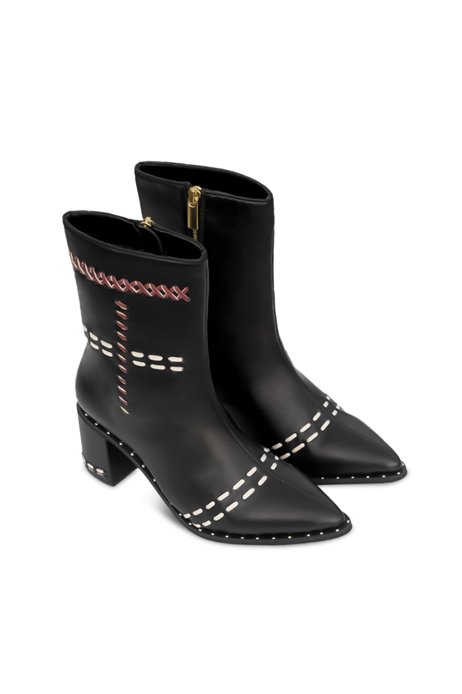 Black Handwoven Melody Boots