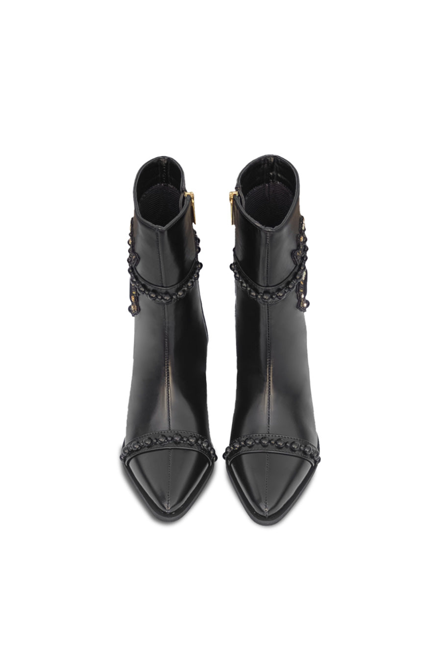 Black Embroidered Dloce Vita Boots
