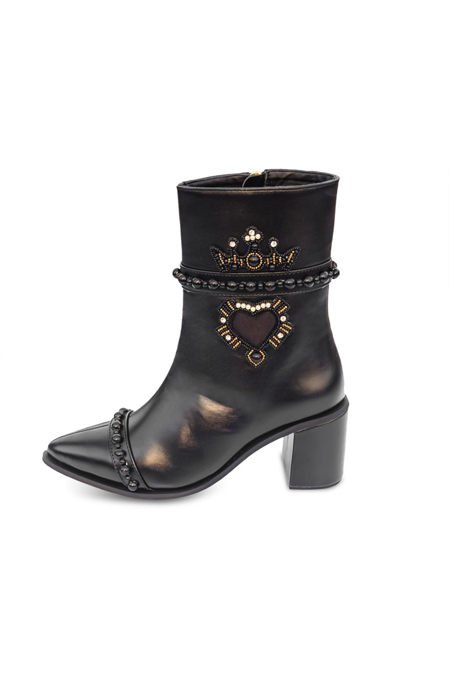 Black Embroidered Dloce Vita Boots
