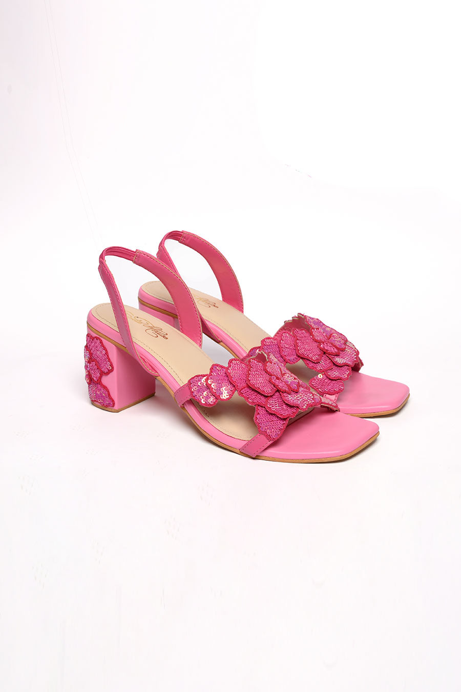Valentina Embellished Pink Heels
