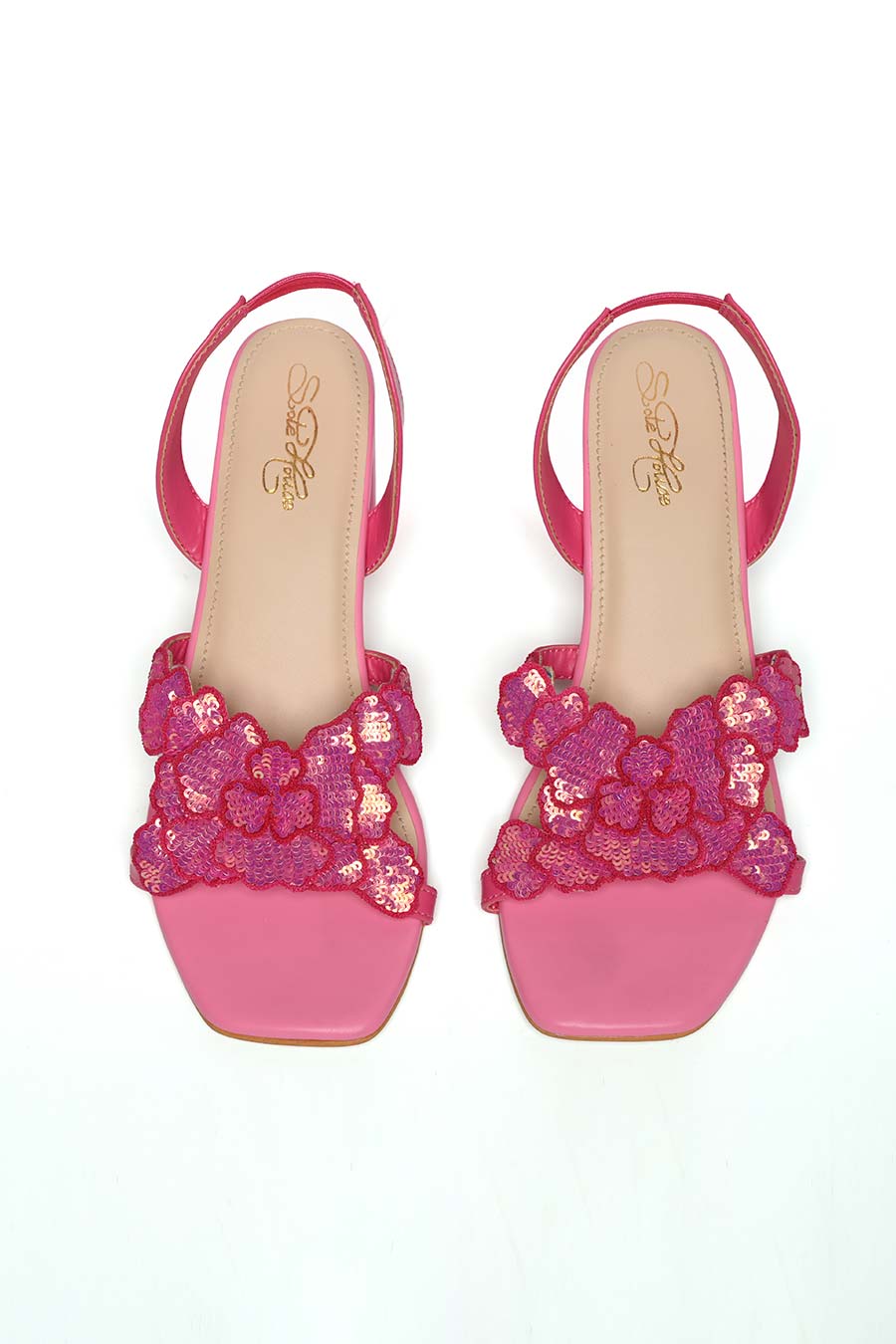 Valentina Embellished Pink Heels