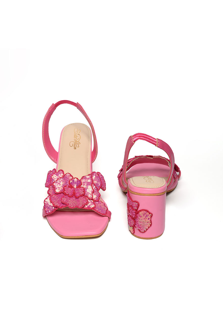 Valentina Embellished Pink Heels