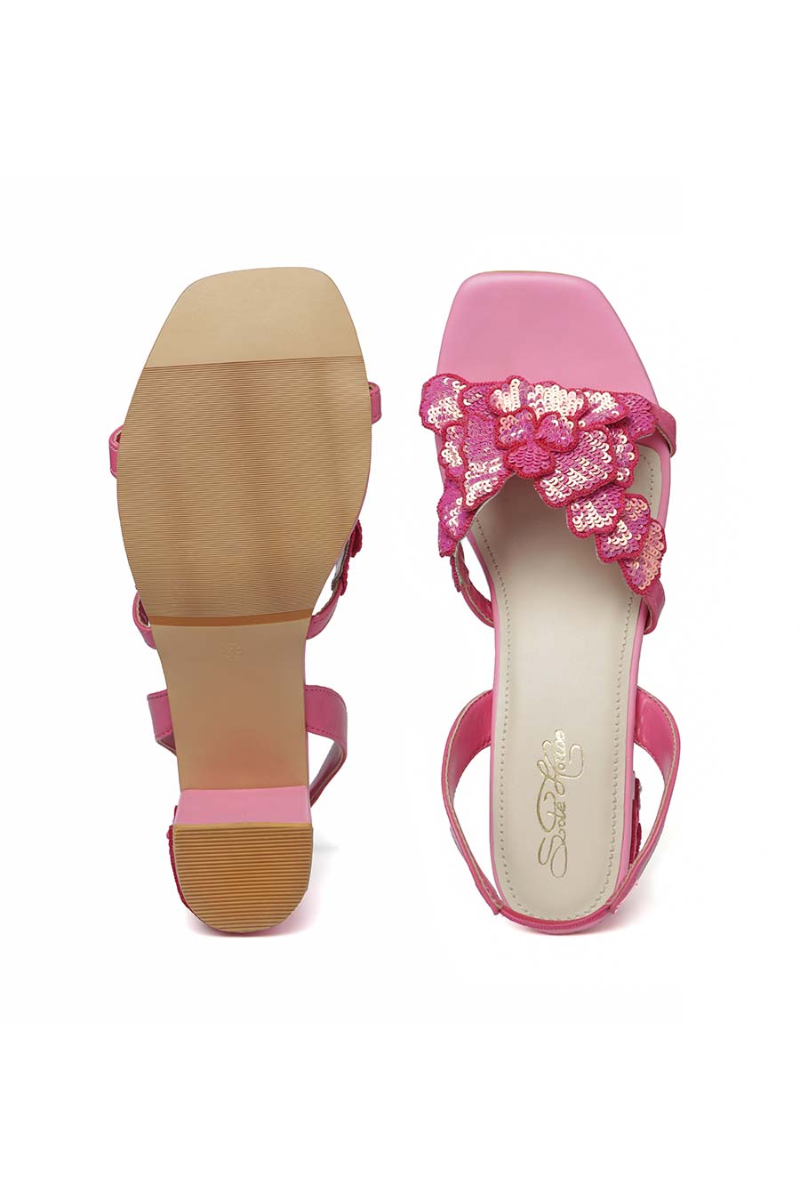 Valentina Embellished Pink Heels