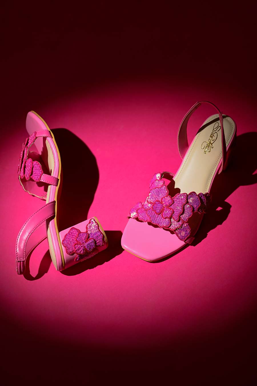 Valentina Embellished Pink Heels