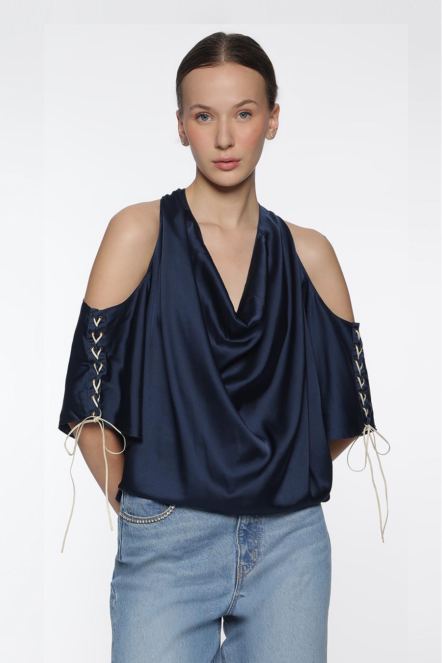 Dark Blue Haute Hippie Top
