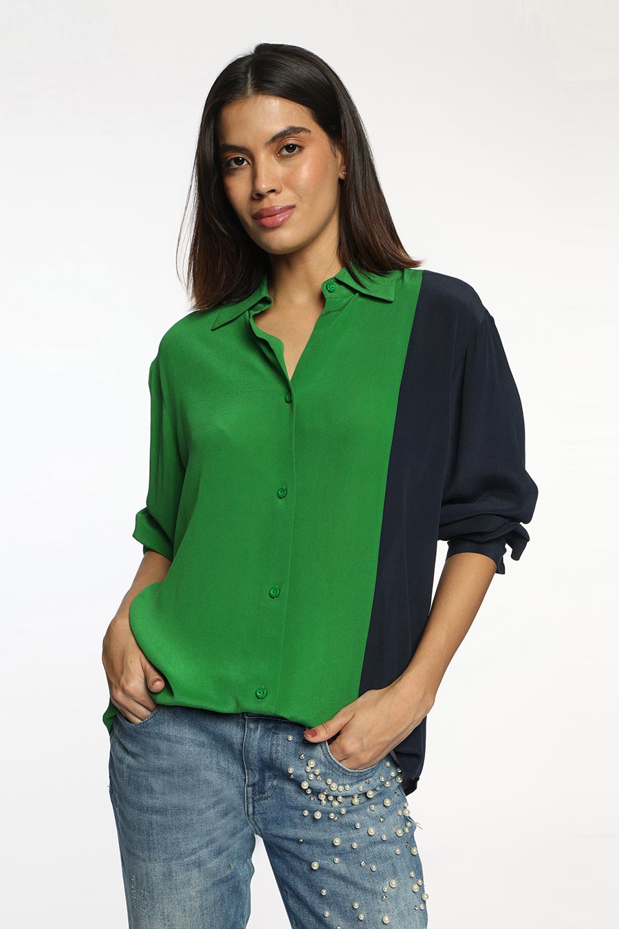Green & Blue Serena Shirt