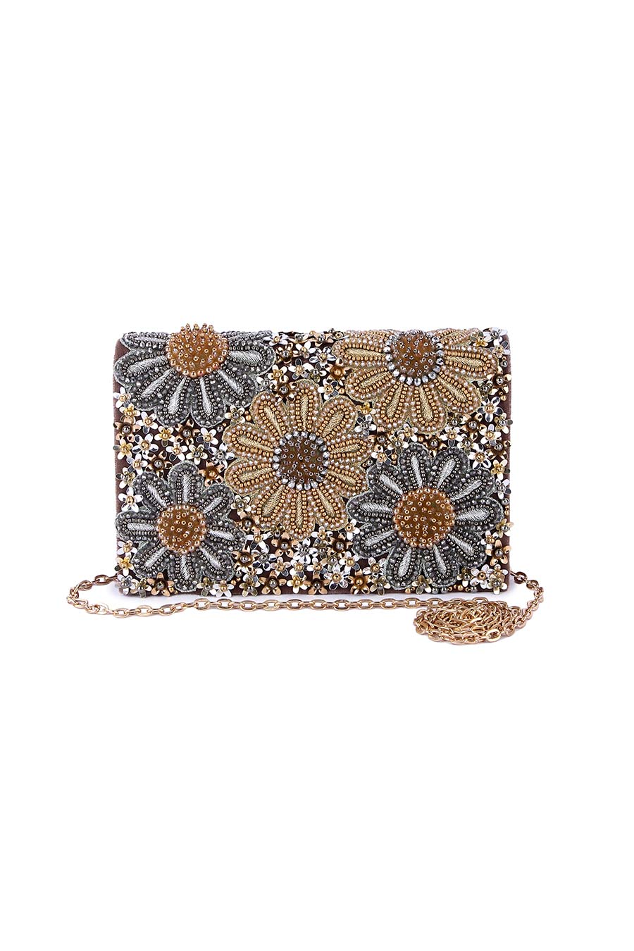 Multicolour Sufiyaana Floral Embroidered Clutch