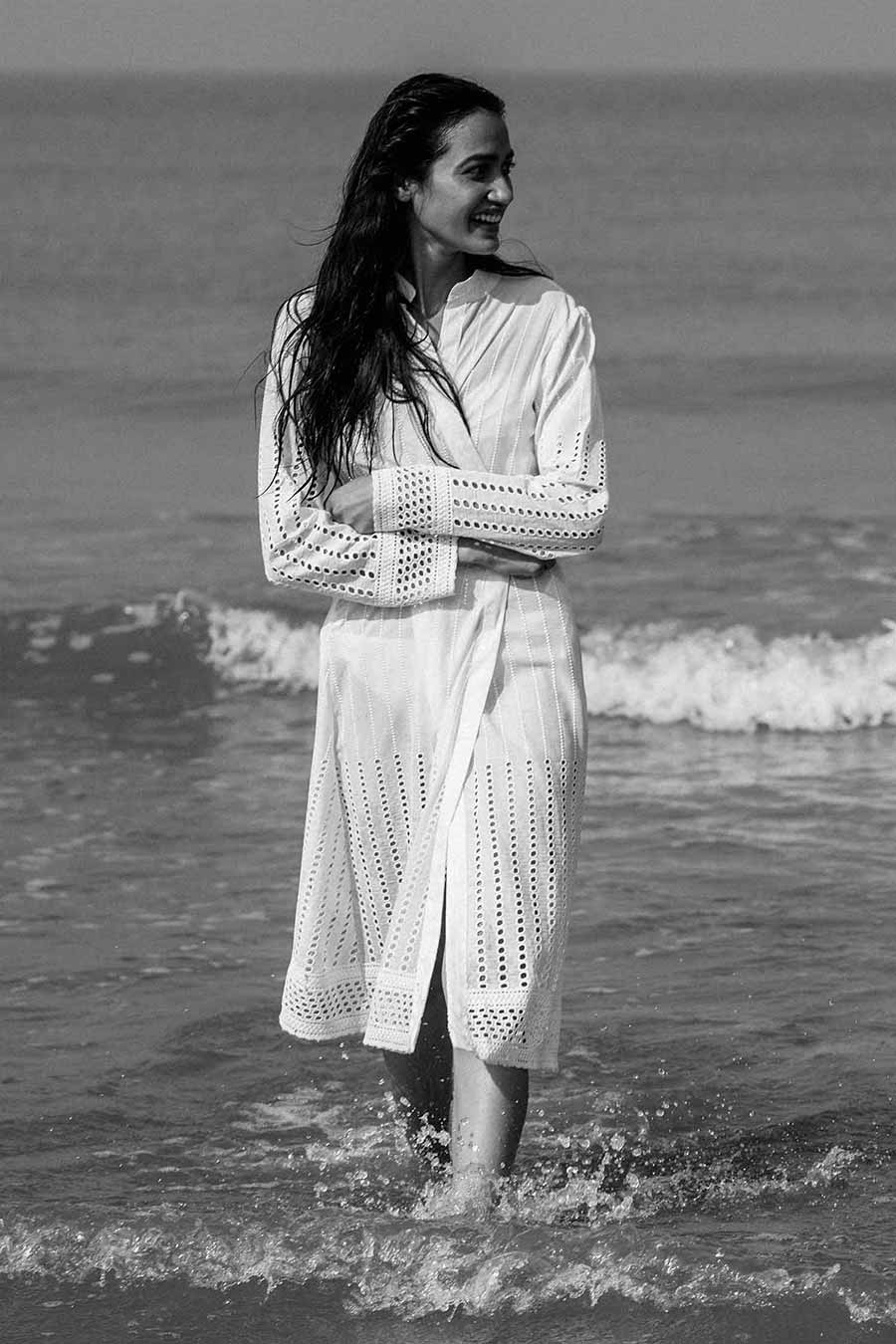 Janice White Cutwork Jacket