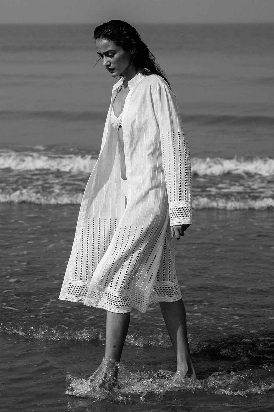 Janice White Cutwork Jacket