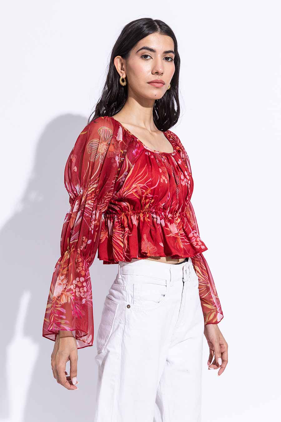 Amaryllis Printed Eva Top