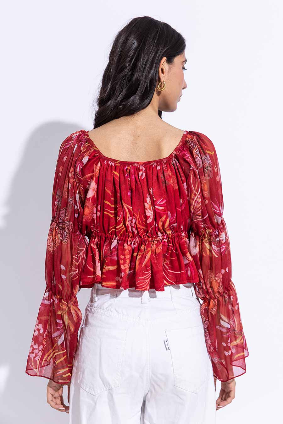 Amaryllis Printed Eva Top