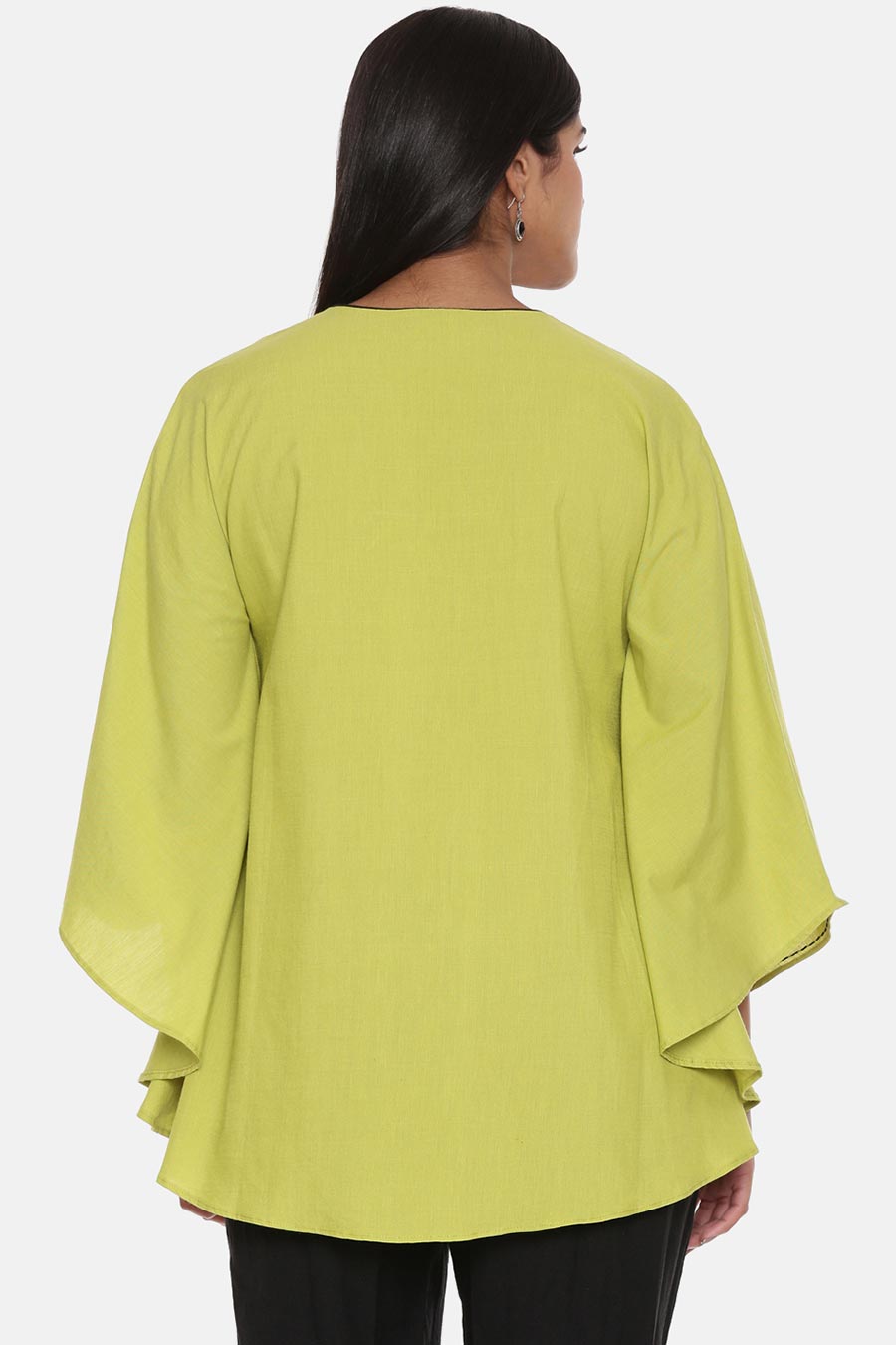 Green Embroidered Top