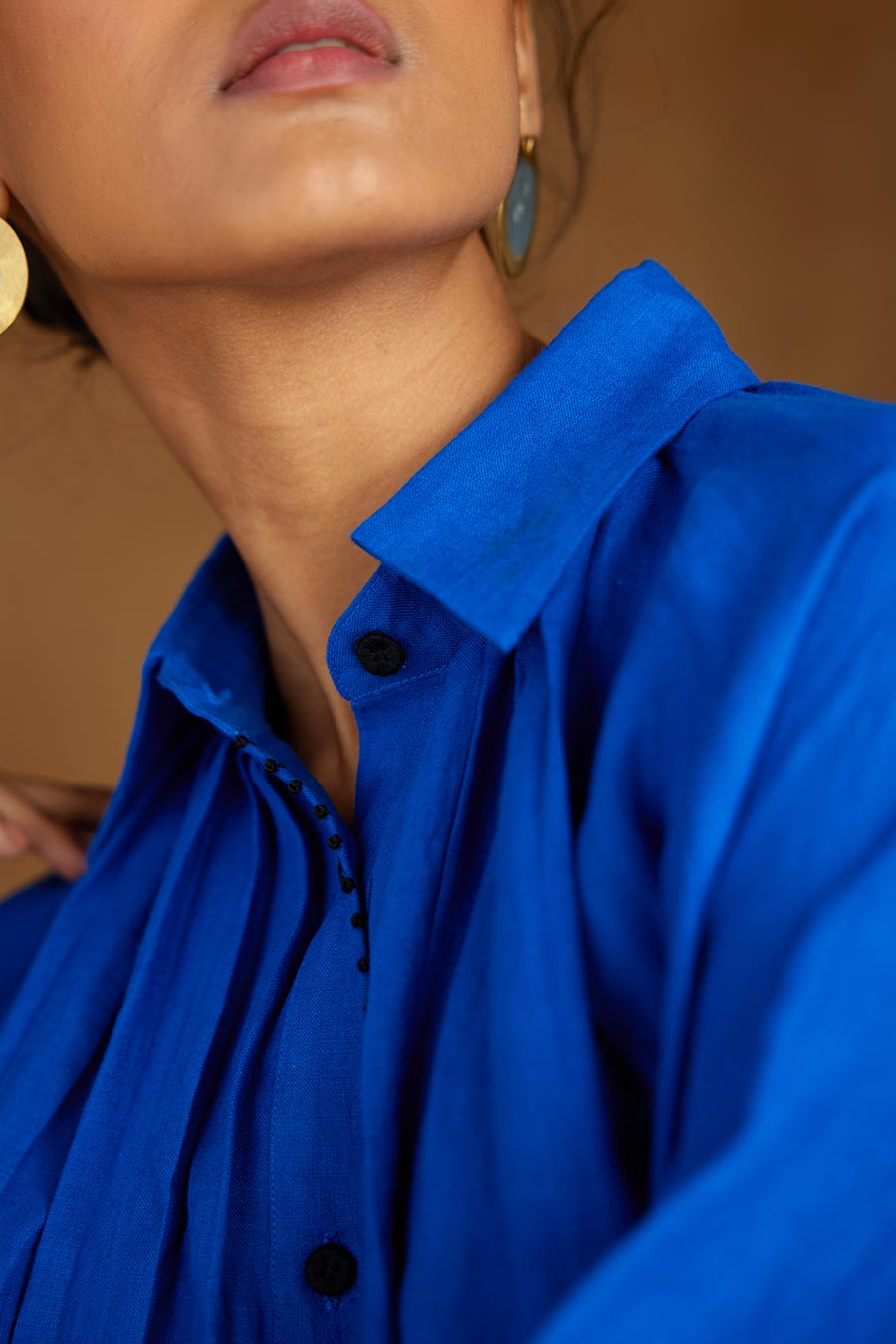 Blue Linen Dress