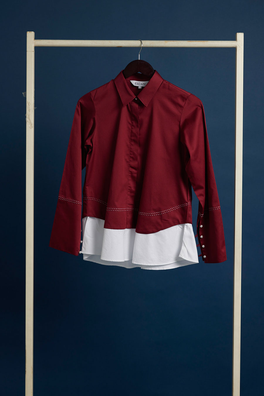 Colour Block Layered Pearl Top