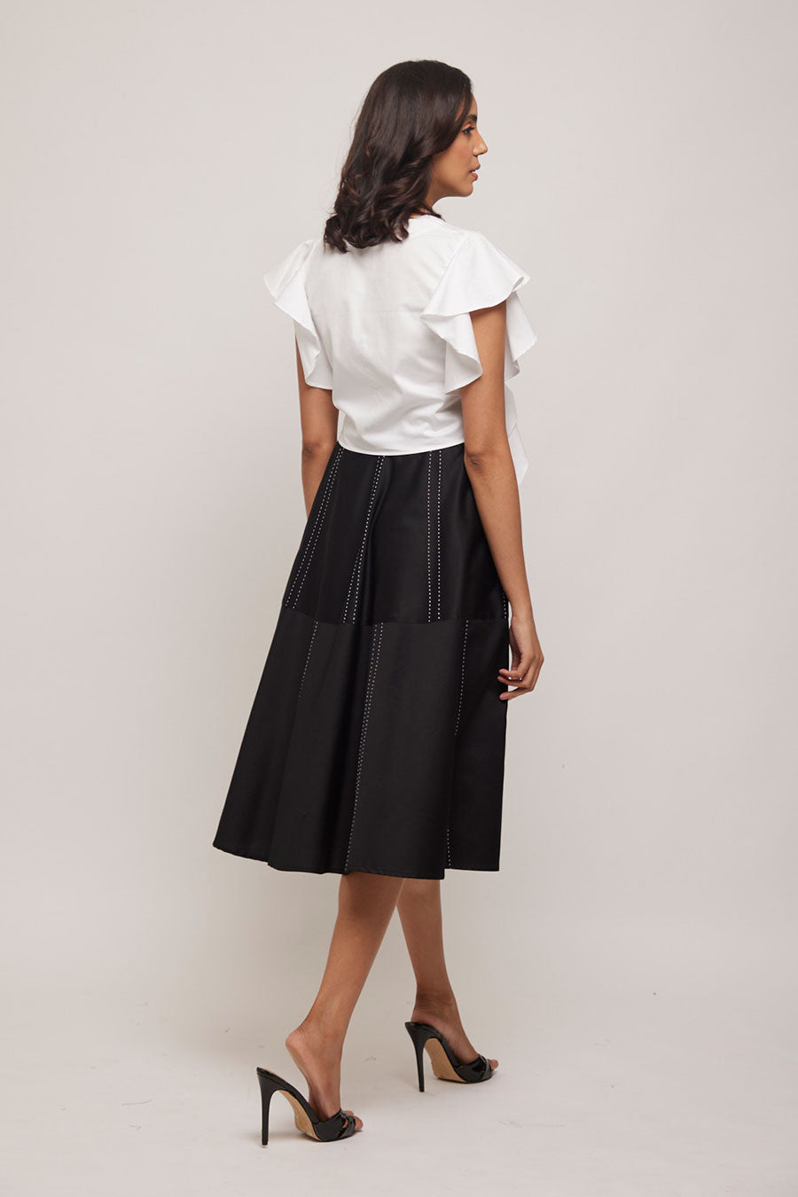 White Knotted Crop Top