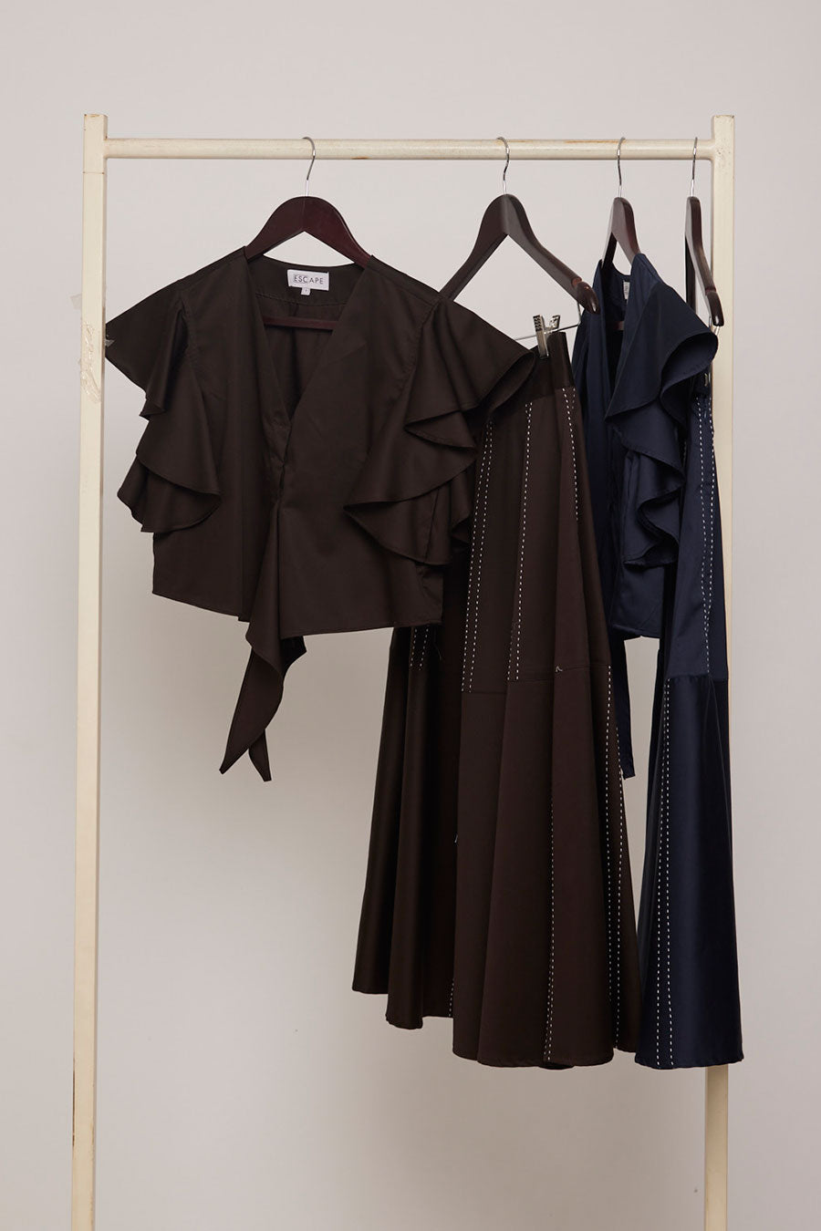 Maroon Knotted Crop Top