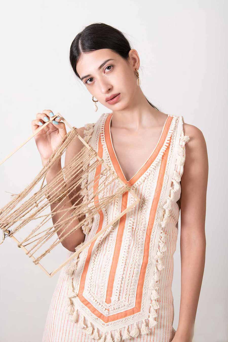 Striped Lacework Dress