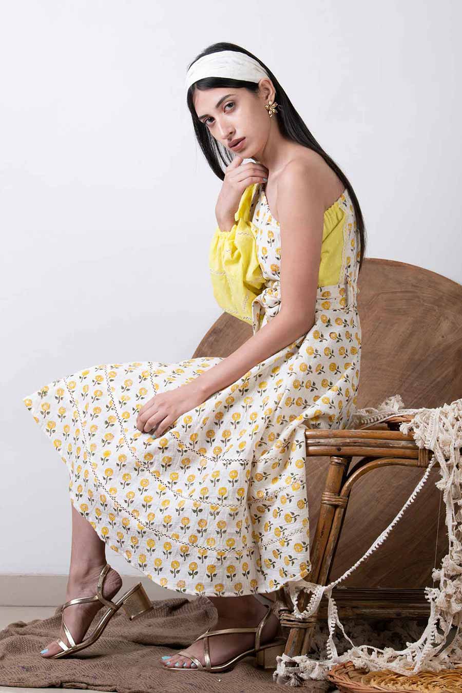 Floral One Shoulder Dress