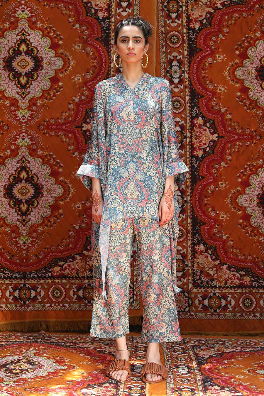 Atlas - Short Kaftan & Pants Co-Ord Set