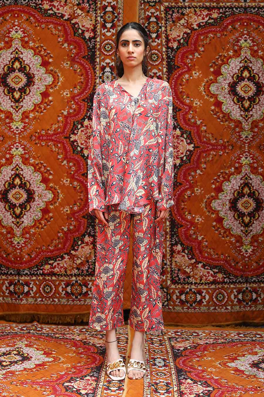 Fez - WS Bias Top & Pants Co-Ord Set