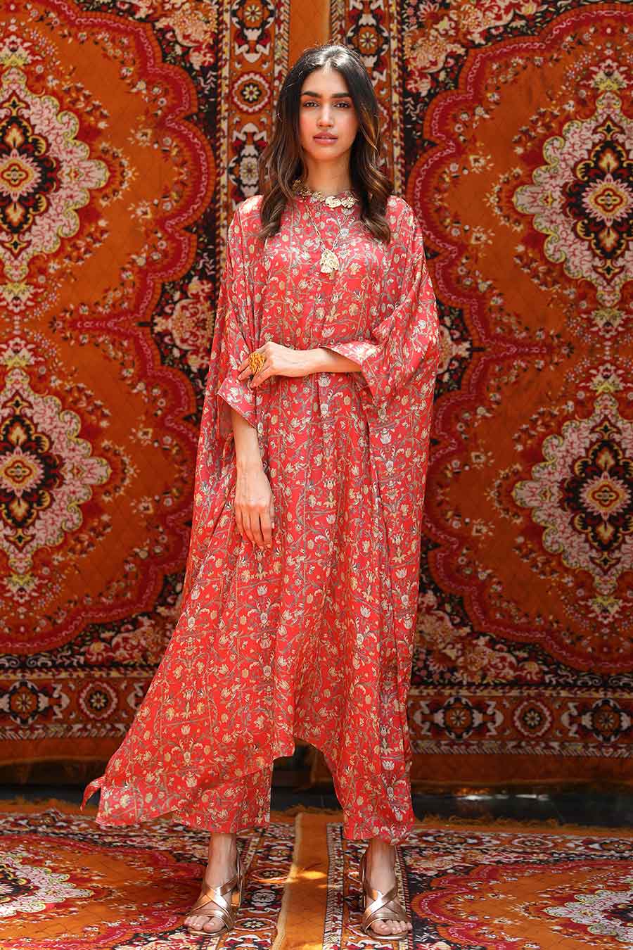 Rabat - Long Kaftan & Pants Co-Ord Set