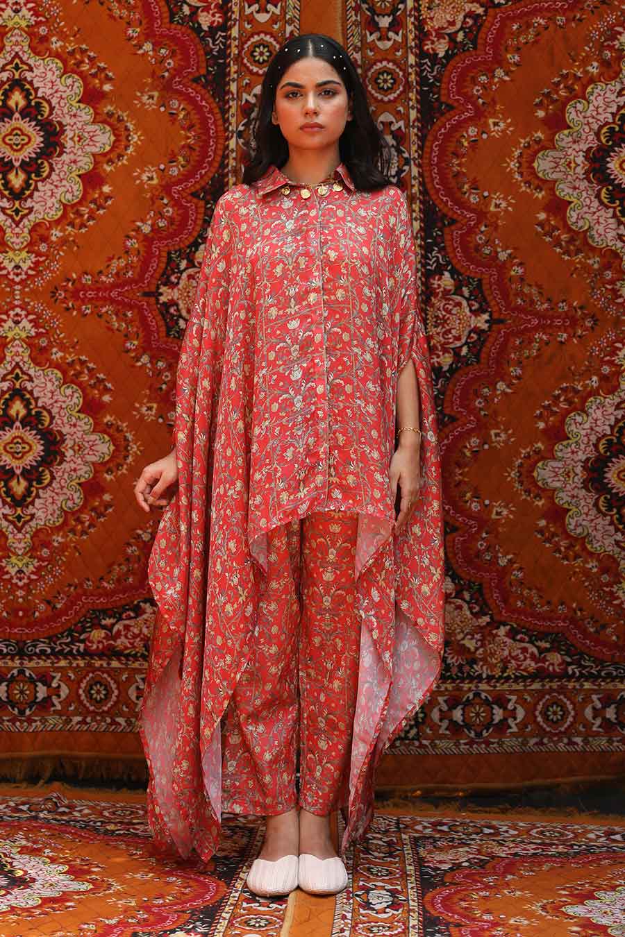 Rabat - Drape Top & Pants Co-Ord Set