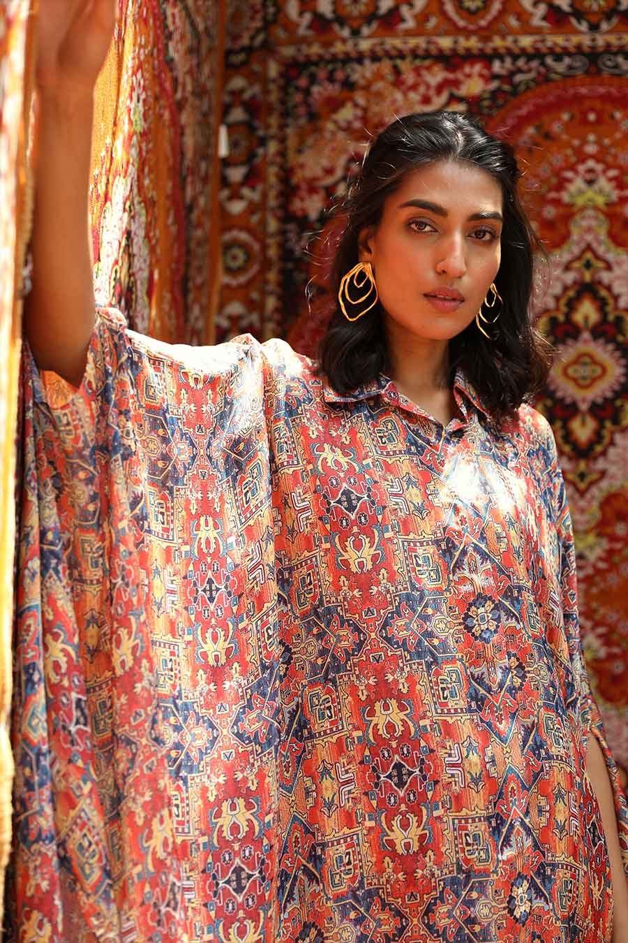 Taza - Drape Top & Pants Co-Ord Set