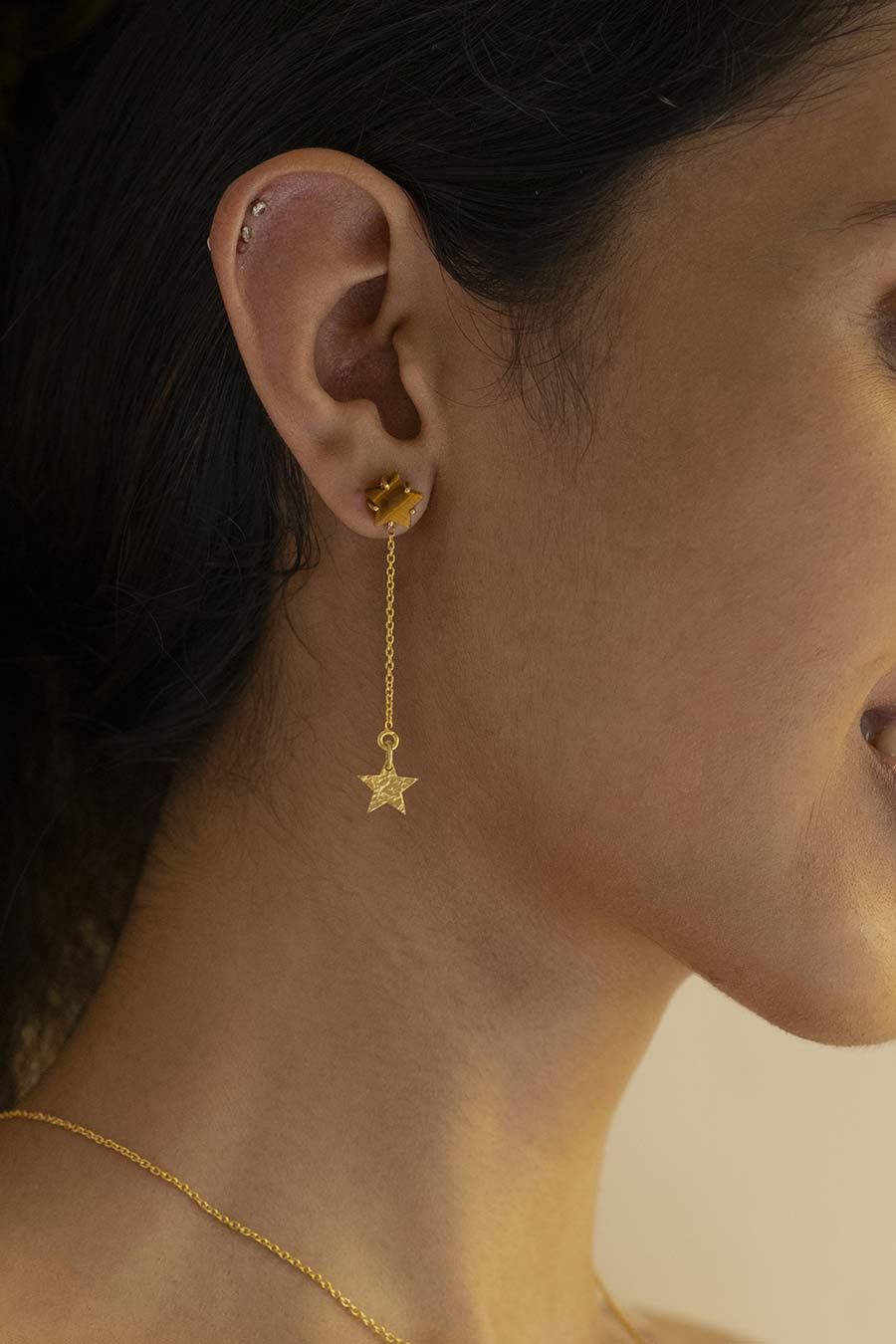 Freya Star Chain Earrings1