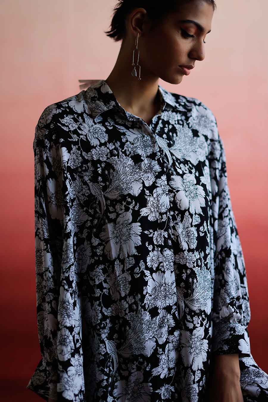QIAN - Indie Shirt & Pant Co-Ord Set
