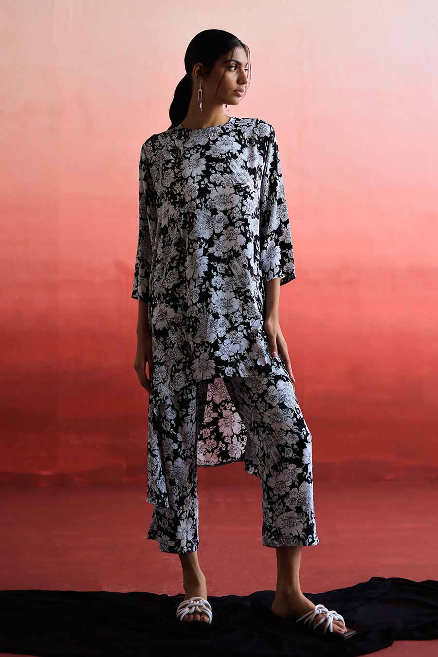 QIAN - Long MJ Tunic & Pant Co-Ord Set
